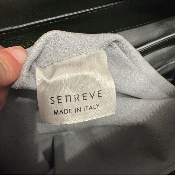 Senreve Green Croc Embossed Dragon Maestra Convertible Bag Large Structured - Picture 9 of 13